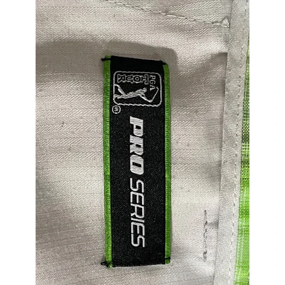 PGA Tour Men's Golf Shorts Size 34 Pro Series Green Gray Plaid - Picture 5 of 8